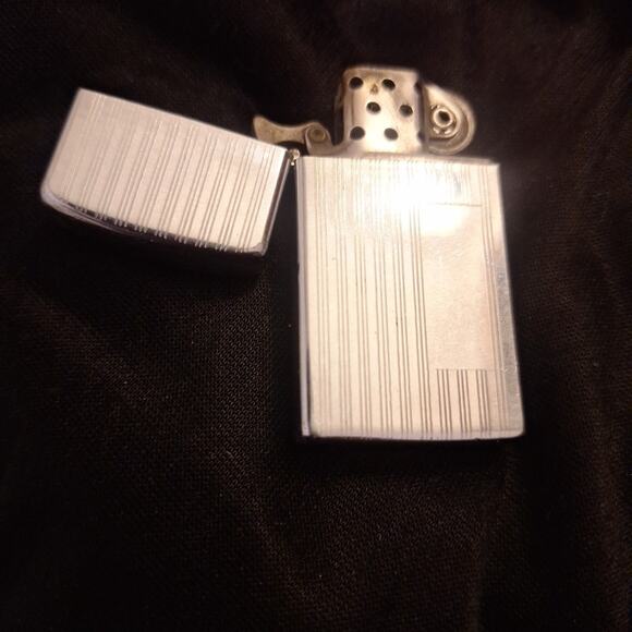 Vintage 1959 Slim Personalized Engraved Chrome Zippo Lighter In Box - Picture 7 of 8